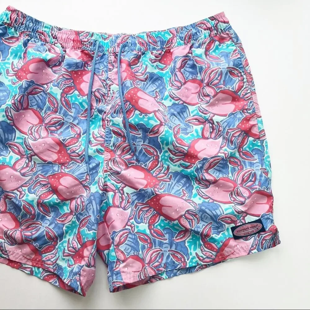 Vineyard Vines Crab Print Swim Shorts Trunks